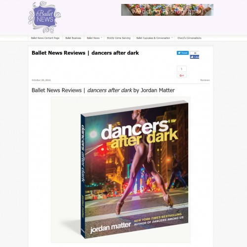 Ballet News Reviews | dancers after dark by Jordan Matter