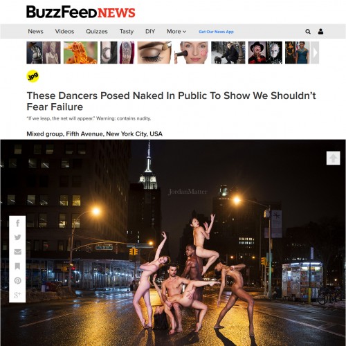 These Dancers Posed Naked In Public To Show We Shouldn’t Fear Failure